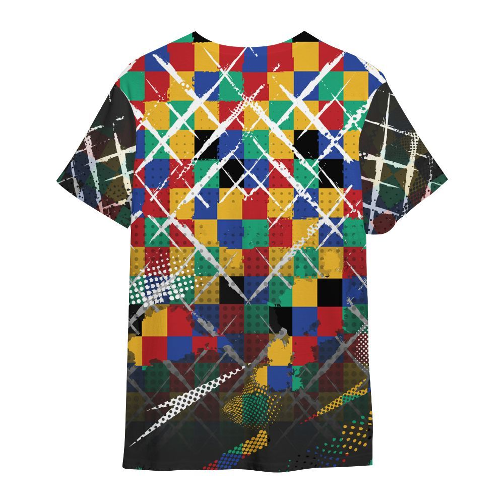 Shirt To Match Air Rainbow Weave - Halftone Stand Business Dripping All Over Print