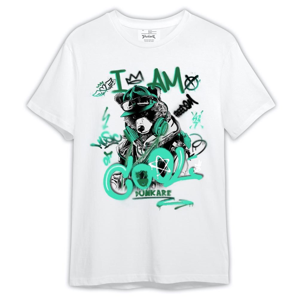 Shirt To Match Black Green Glow 3s - I Am Cool Bear Shirt Outfit 3 Green Glow 1305 HDT
