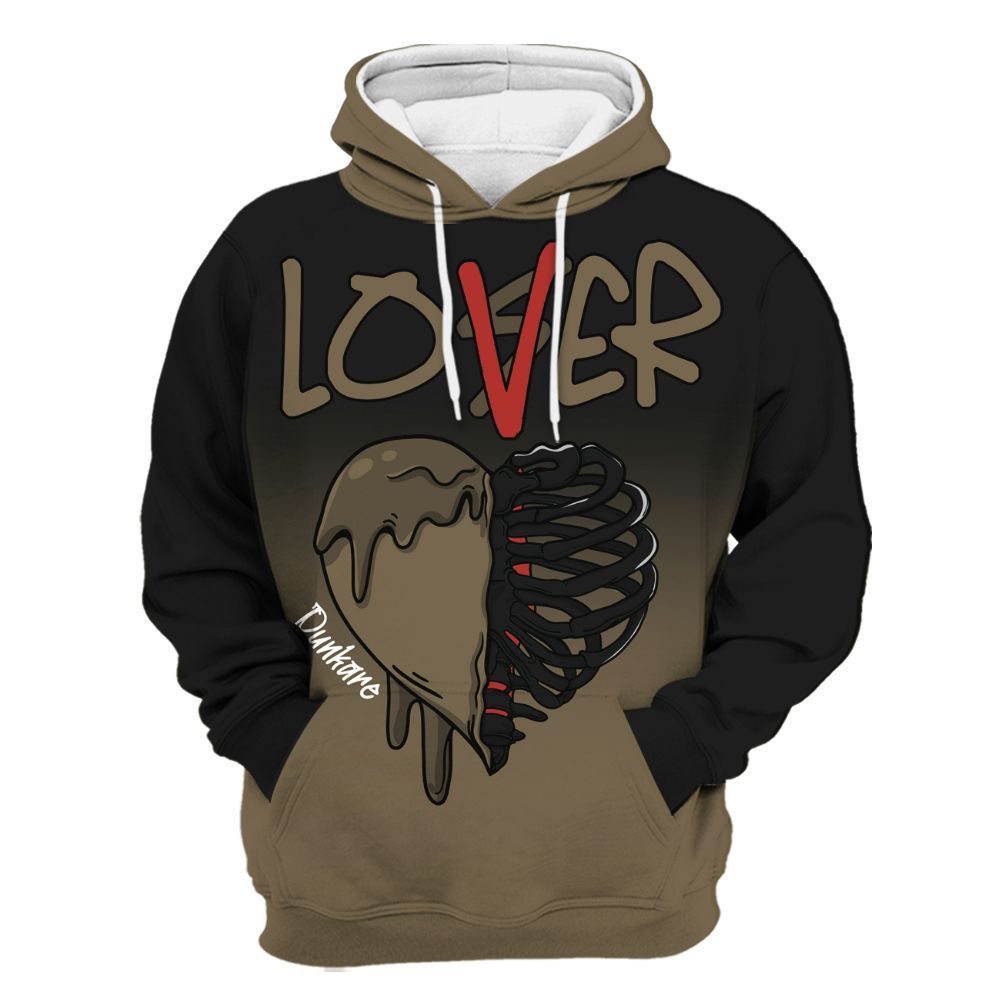 Hoodie To Match Olive 9s - Loser Lover Dripping All Over Print