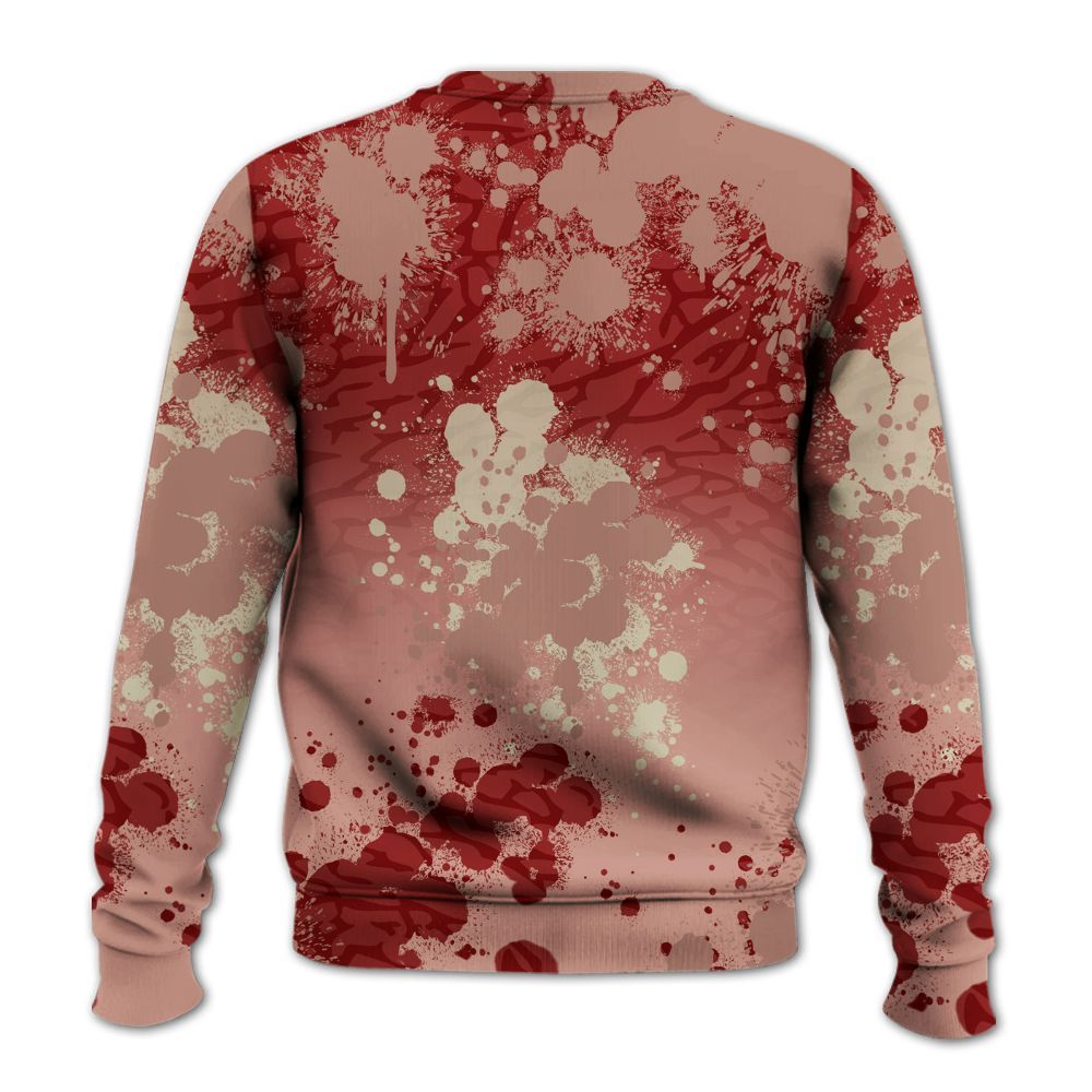 Sweatshirt To Match Valentines Day 3s - God Blessed Ink Drip All Over Print
