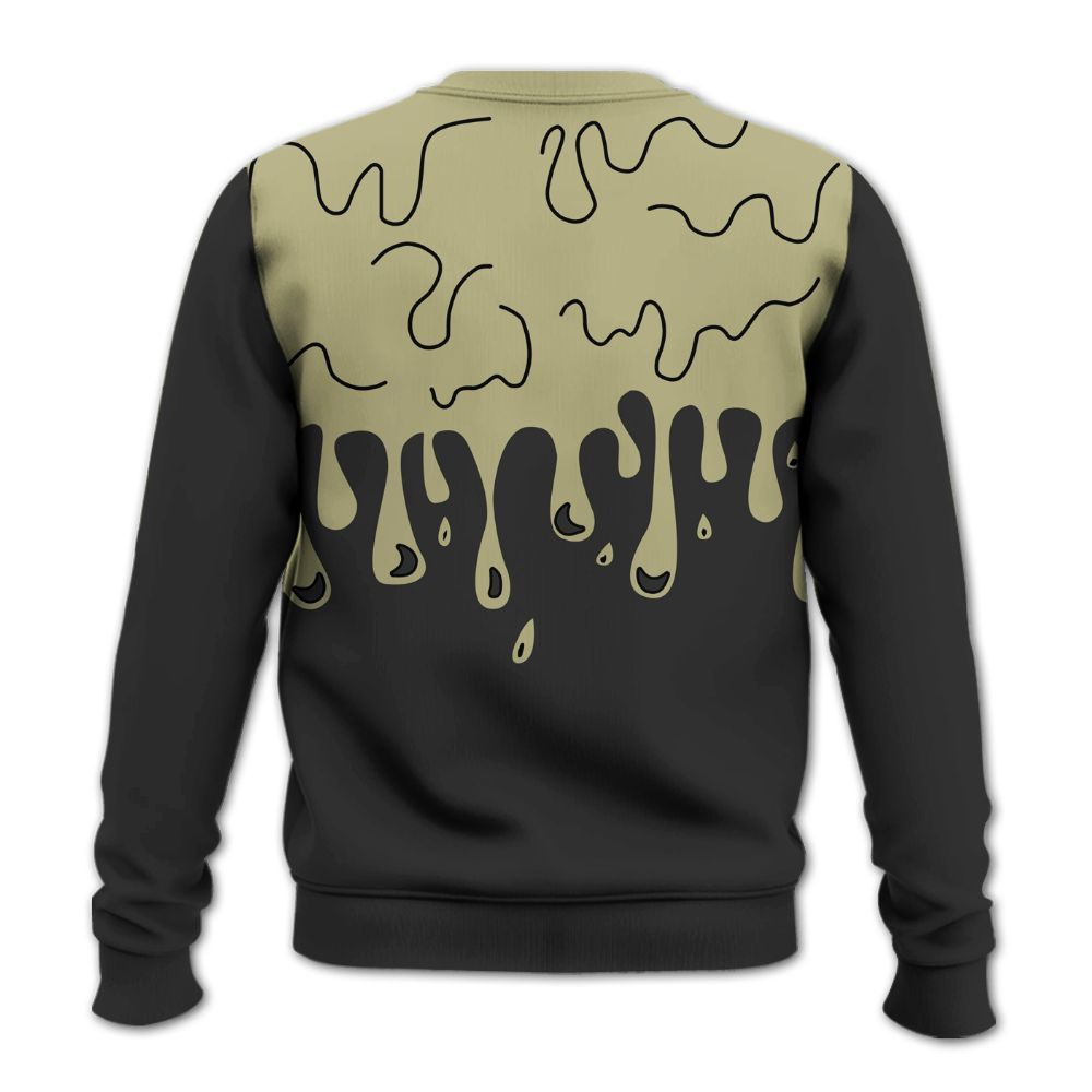 Sweatshirt To Match Dunk Low Suede Olive Aura - Snake Trust No One Drip All Over Print