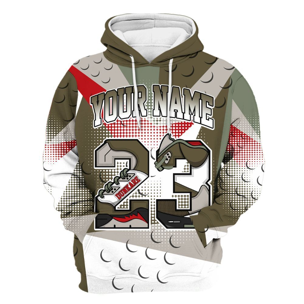Hoodie To Match Dunk Low Year Of The Snake - Poly Custom Name Number 23 5s All Over Print