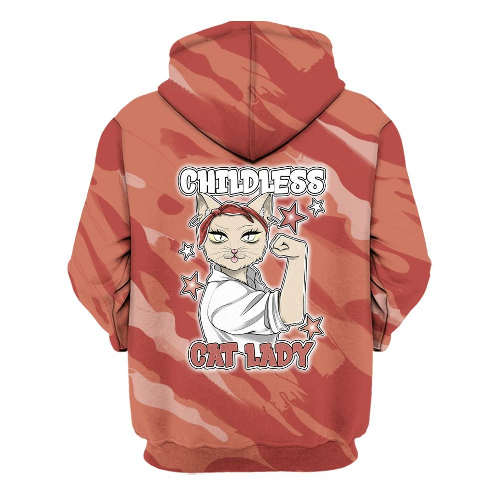 Hoodie To Match Dune Red 13s - Childless Kat Lady All Over Print