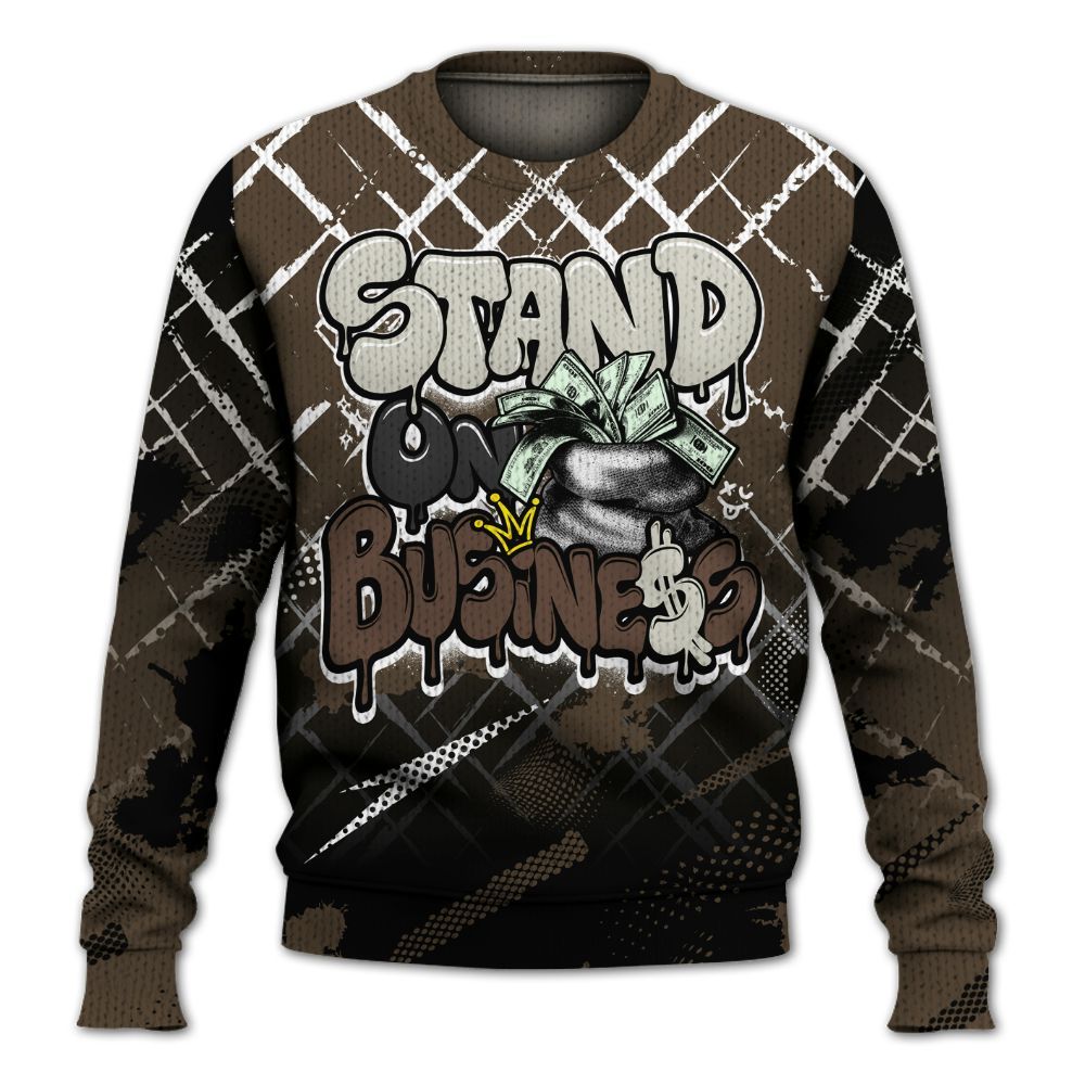 Knitted Sweater To Match Palomino 1s - Halftone Stand Business Dripping