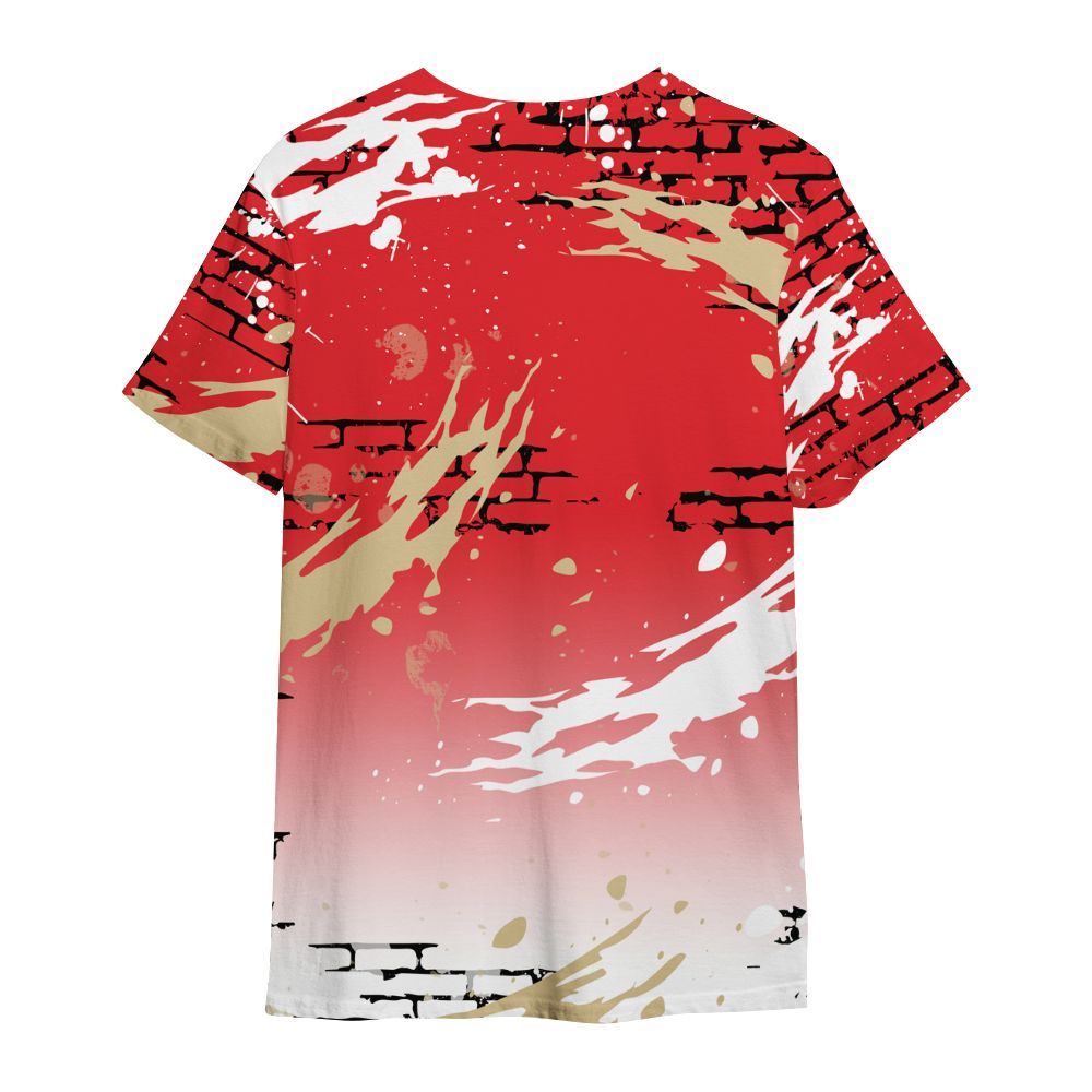 Shirt To Match Prime 93 Fire Red - Values Of Loyalty Drip All Over Print