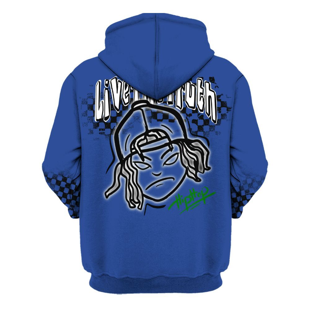 Hoodie To Match Retro Hyper Royal 13s - Feel Life Street Style All Over Print