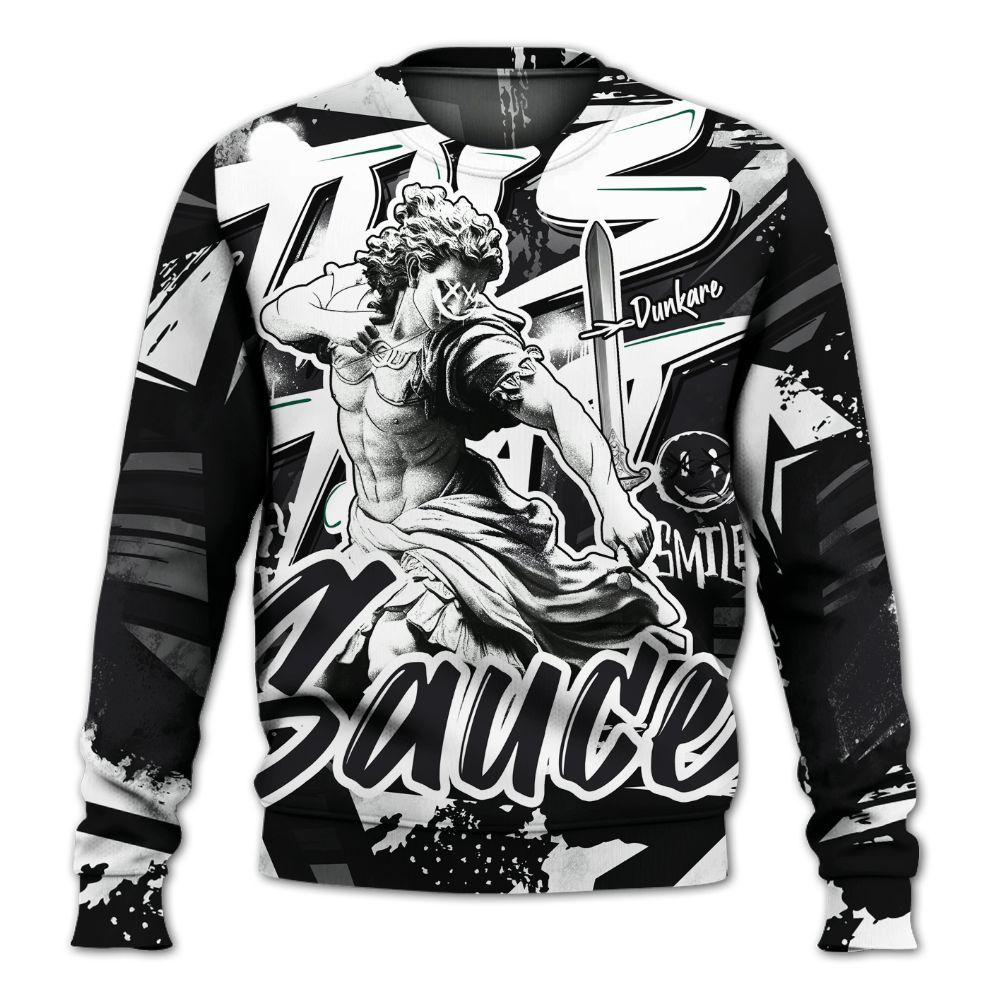 Sweatshirt To Match White Thunder 4s - This That Sauce Retro All Over Print