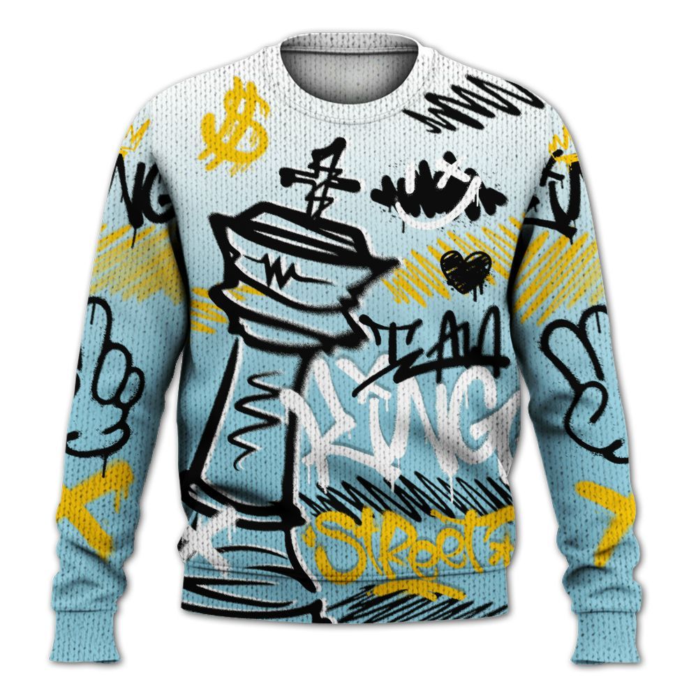 Knitted Sweater To Match Dunk High Homer Simpson - Street King Chess Streetwear