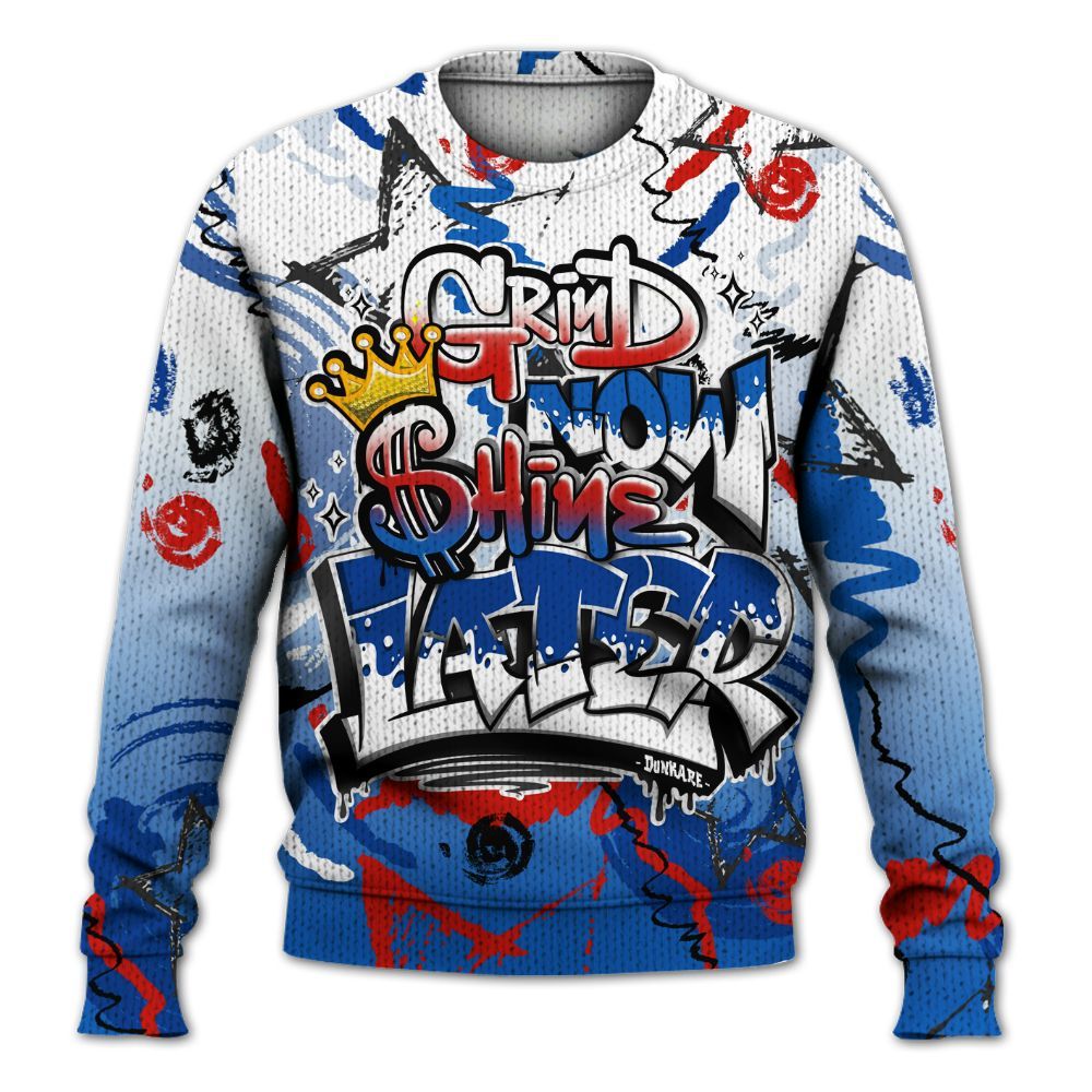 Knitted Sweater To Match Kobe 6 Game Royal - Grind Shine Later Drip