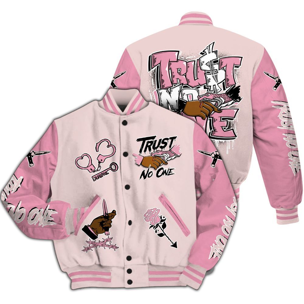 Varsity Jacket To Match Dunk Low KD 17 Aunt Pearl - Trust No One Dripping All Over Print