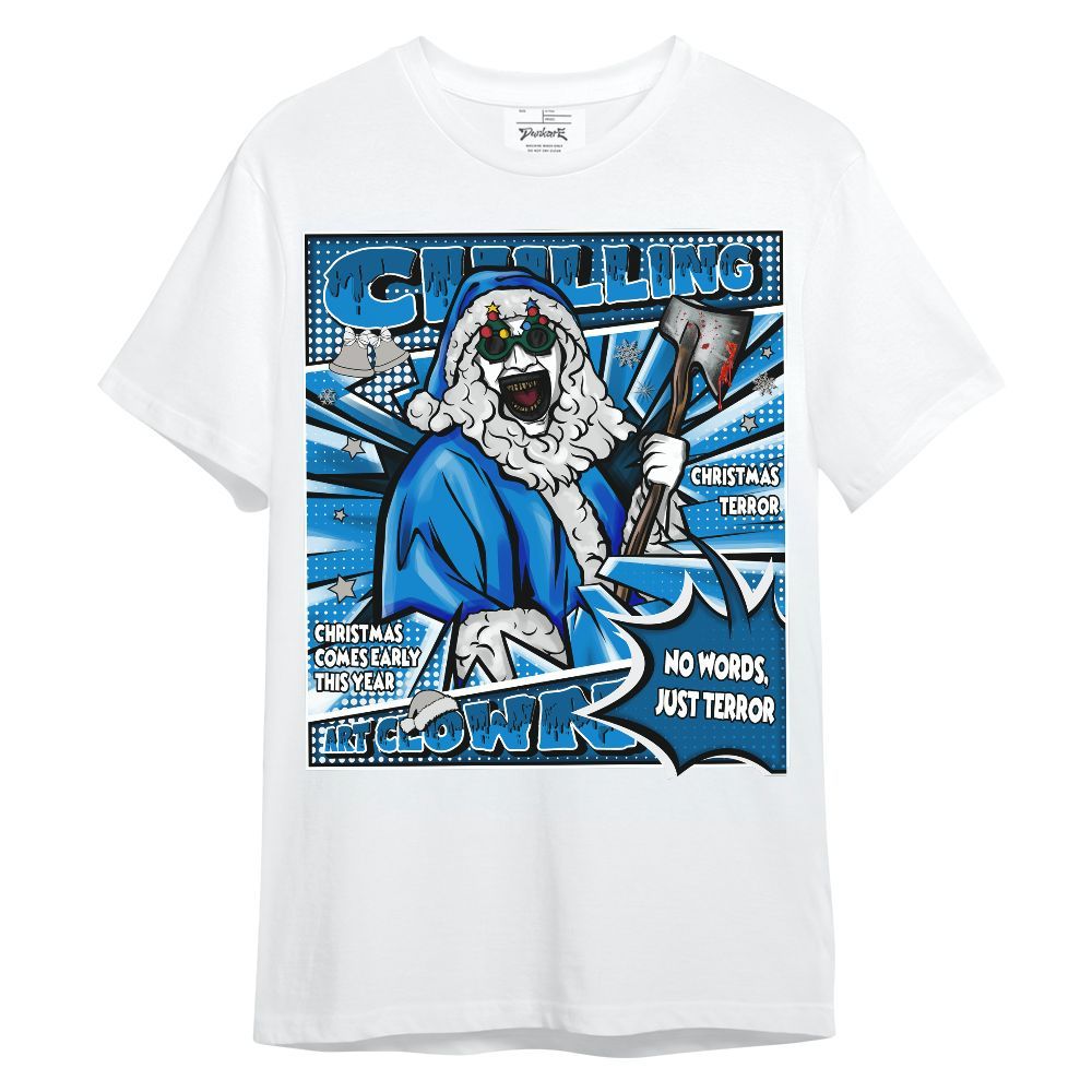 Shirt To Match Military Blue 4s - Chilling Art Clown Halloween Unisex Shirt