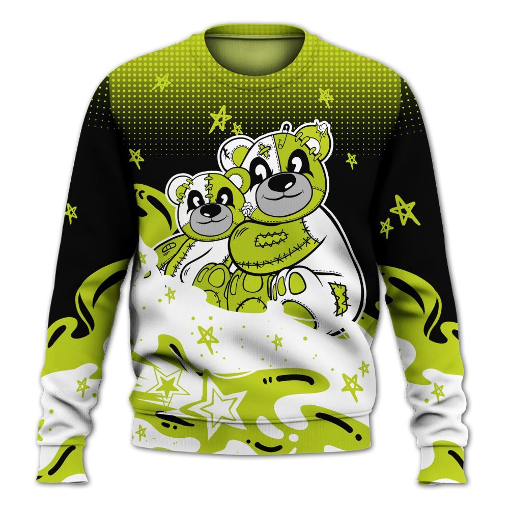 Sweatshirt To Match Bright Cactus 13s - Sincere Fondness Bear Stars All Over Print