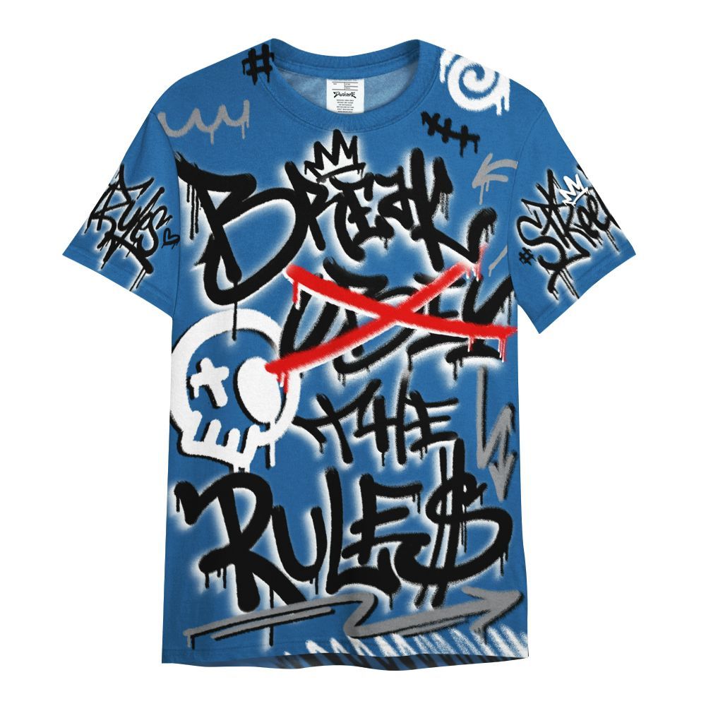 Shirt To Match French Blue 13s - Break Rules Streetwear All Over Print