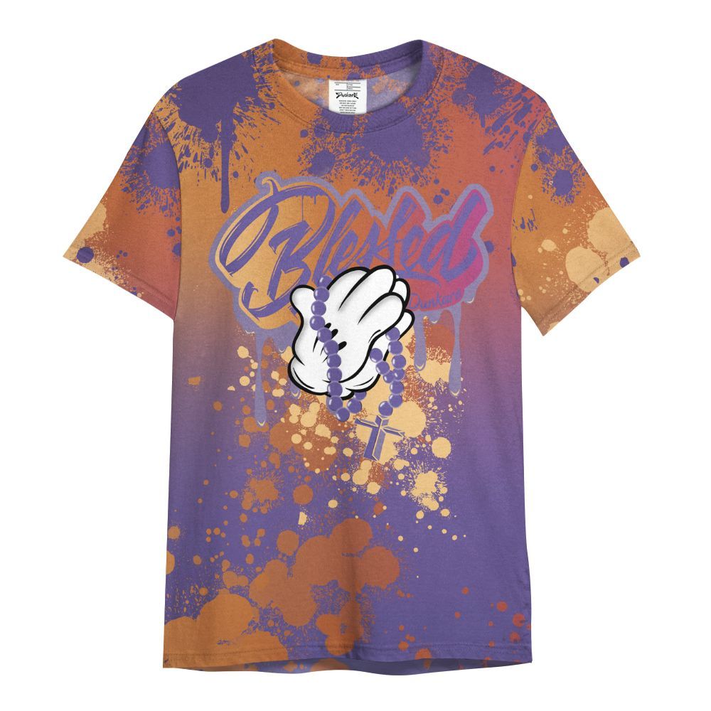Shirt To Match Book Sunset 1s - God Blessed Ink Drip All Over Print