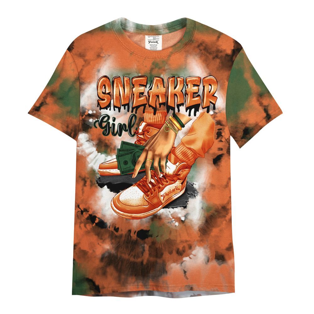 Shirt To Match Low Miami 5s - SNEAKER Girl Money Drip Tie Dye All Over Print