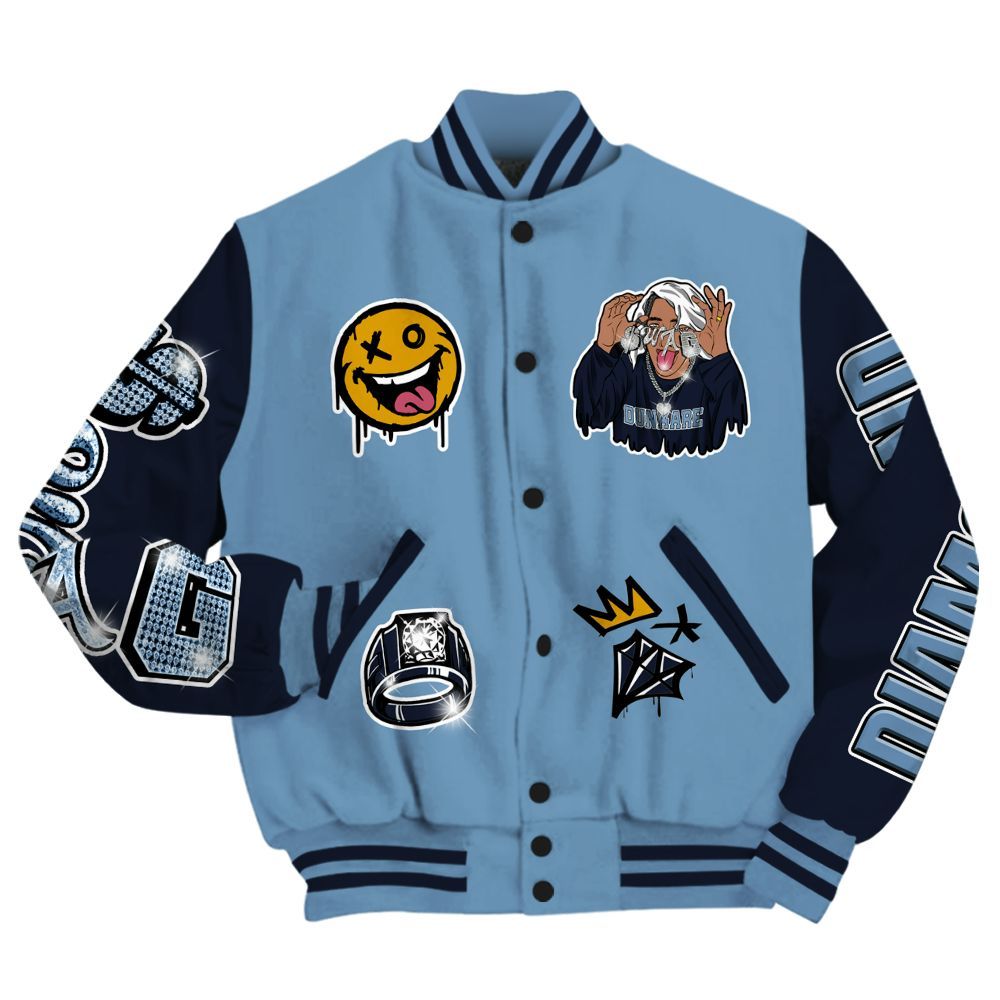 Varsity Jacket To Match High OG First In Flight 1s - Pressures Makes Varsity Jacket To Match All Over Print