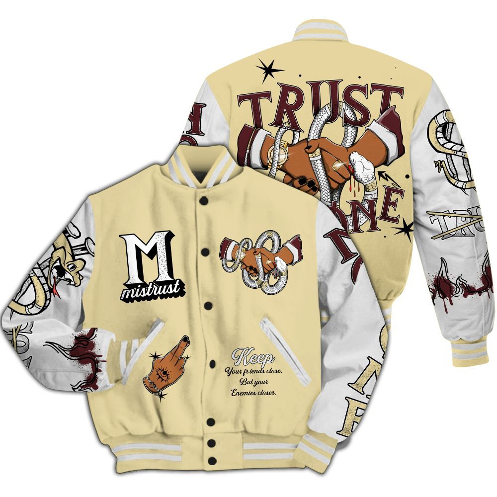 Varsity Jacket To Match Women Phantom 12s - Trust No One Snake-Bite Street Style All Over Print