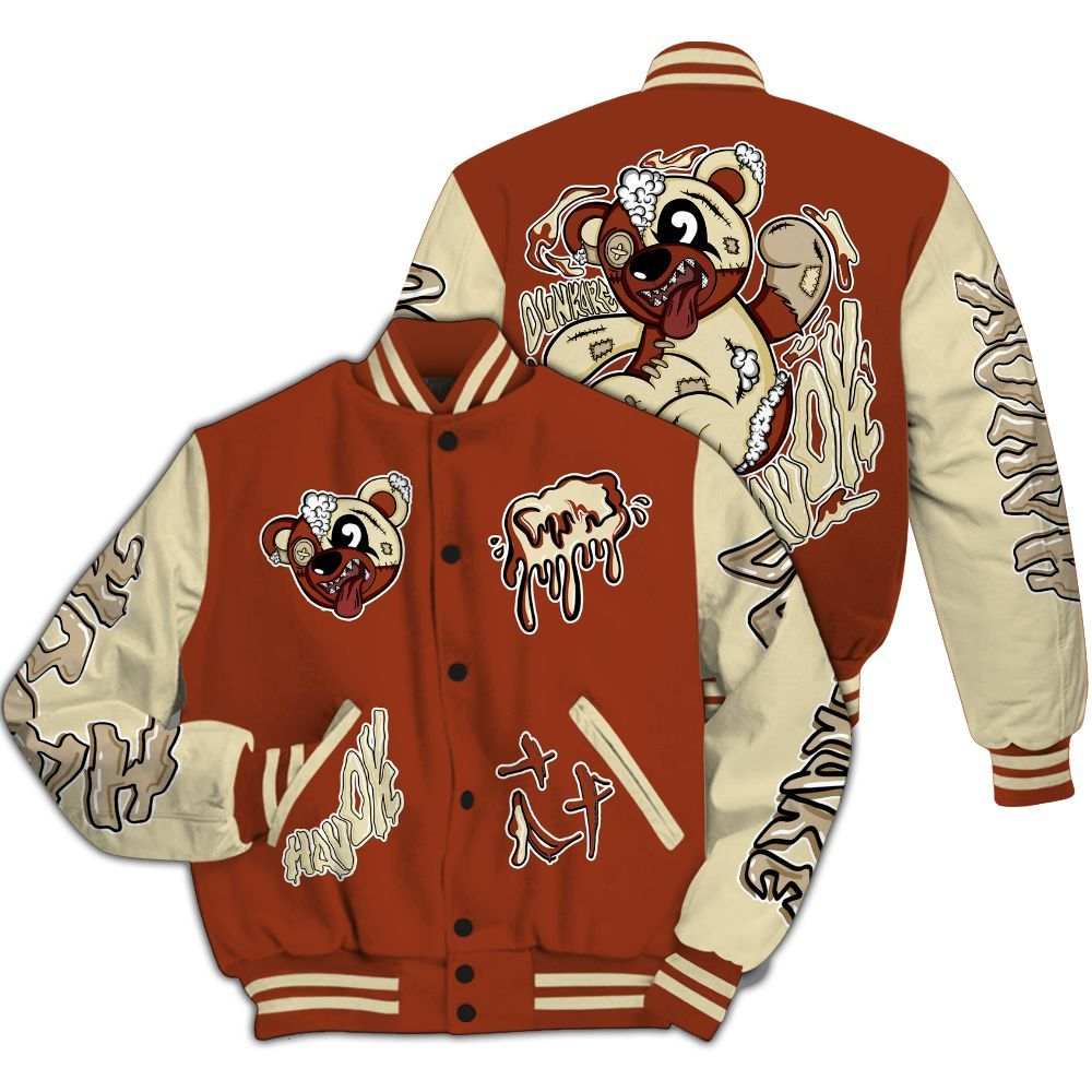 Varsity Jacket To Match Retro Eastside Golf 12s - Havok Bear All Over Print