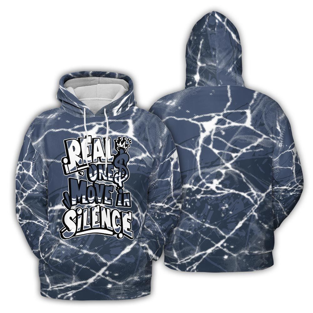 Hoodie To Match Low Diffused Blue 11s Hoodie - Ones Move In Silence Graphic Profound Hoodie Unisex