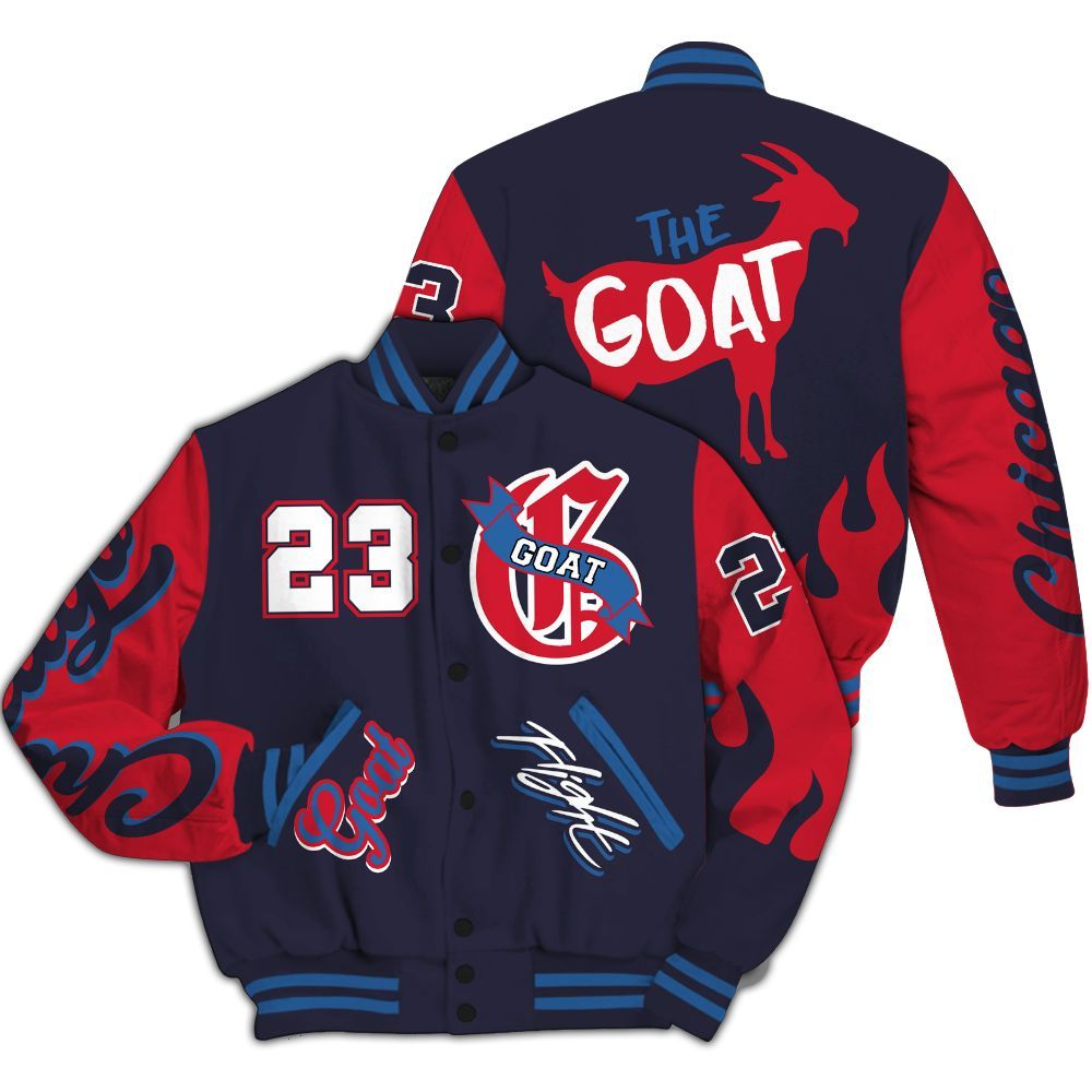 Varsity Jacket To Match Sports Renaissance 3s - The G.O.A.T Streetwear All Over Print