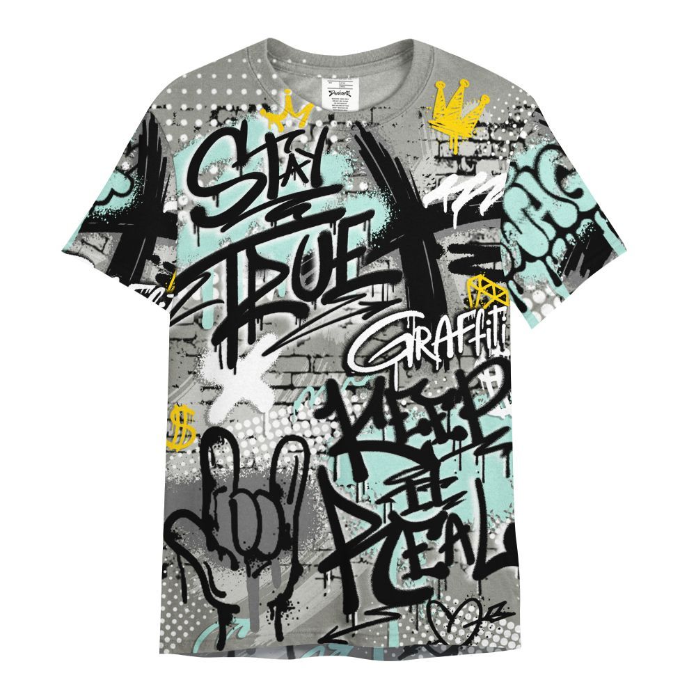 Shirt To Match Low OG Year Of The Snake 1s - True It Real Graffiti Streetwear All Over Print