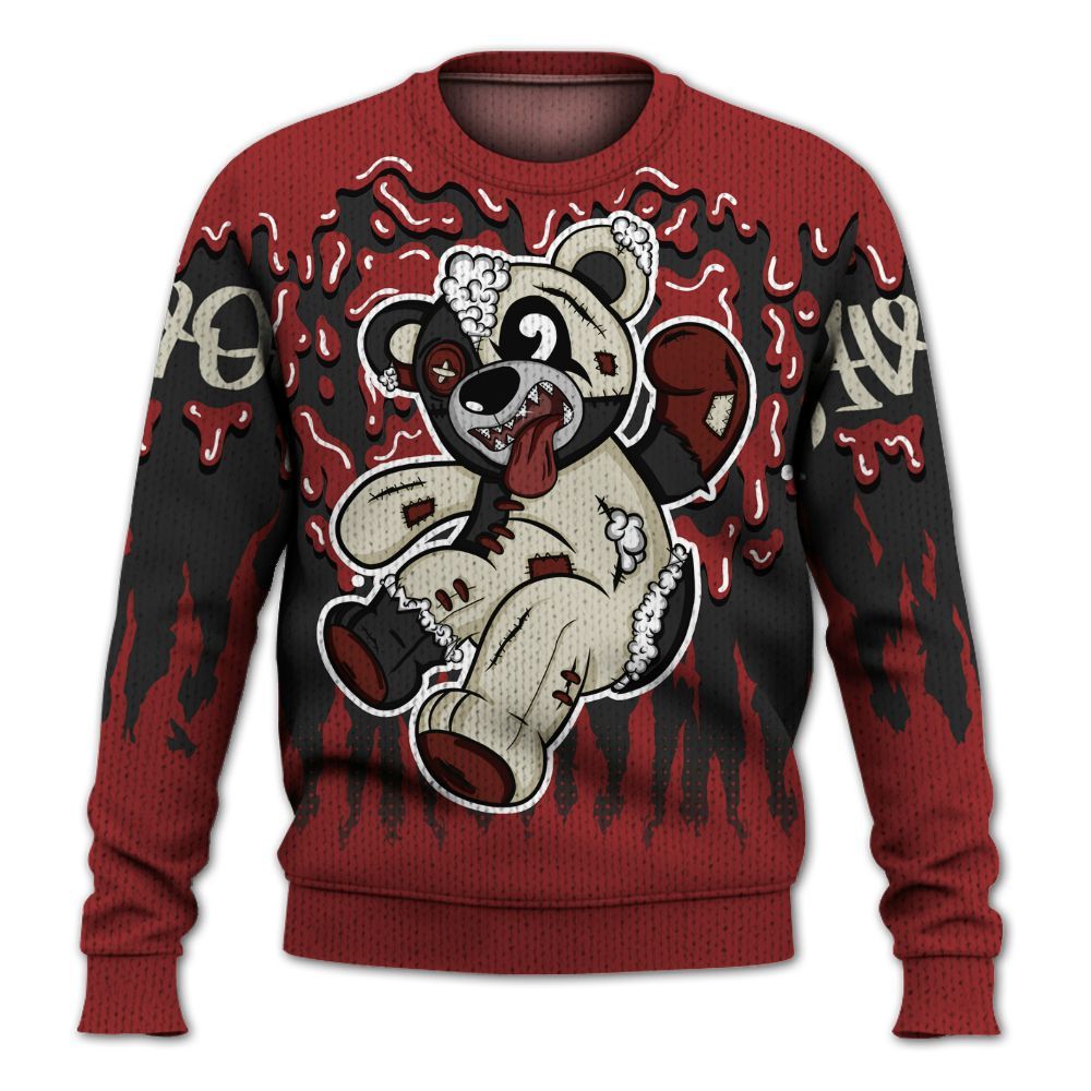 Knitted Sweater To Match High 85 Bred 1s - Havok Bear Dripping