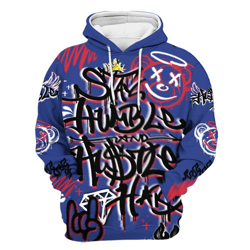 Hoodie To Match Air Griffey Max USA Red White Blue 1s - Humble Drip Streetwear Graffity All Over Print