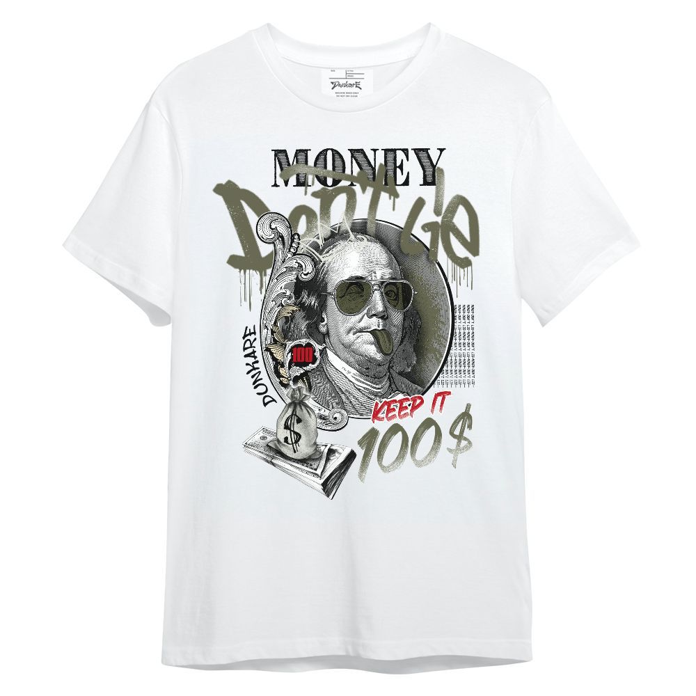 Shirt To Match Travis Scott Low OG Medium Olive 1s - Money Don't Lie Unisex Shirt