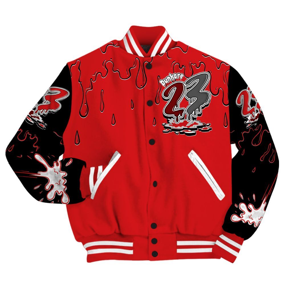Varsity Jacket To Match Low Bred 11s - Custom Name 23 Drip Sludges All Over Print