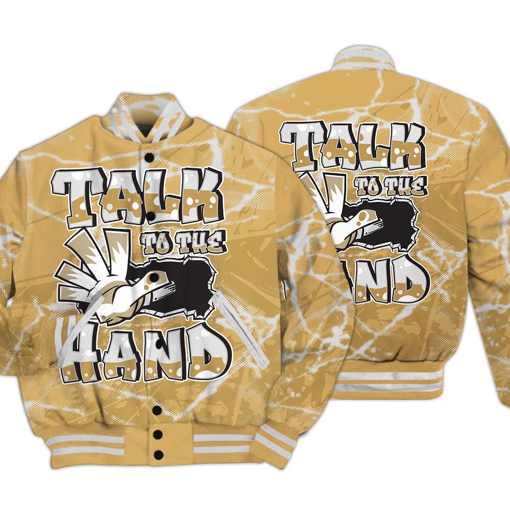 Varsity Jacket To Match Craft Paris 6s - Talk To Hand Profound Graphic Varsity Jacket Unisex