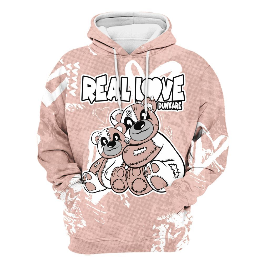 Hoodie To Match Low Legend Pink 11s - Sincere Fondness Bear All Over Print