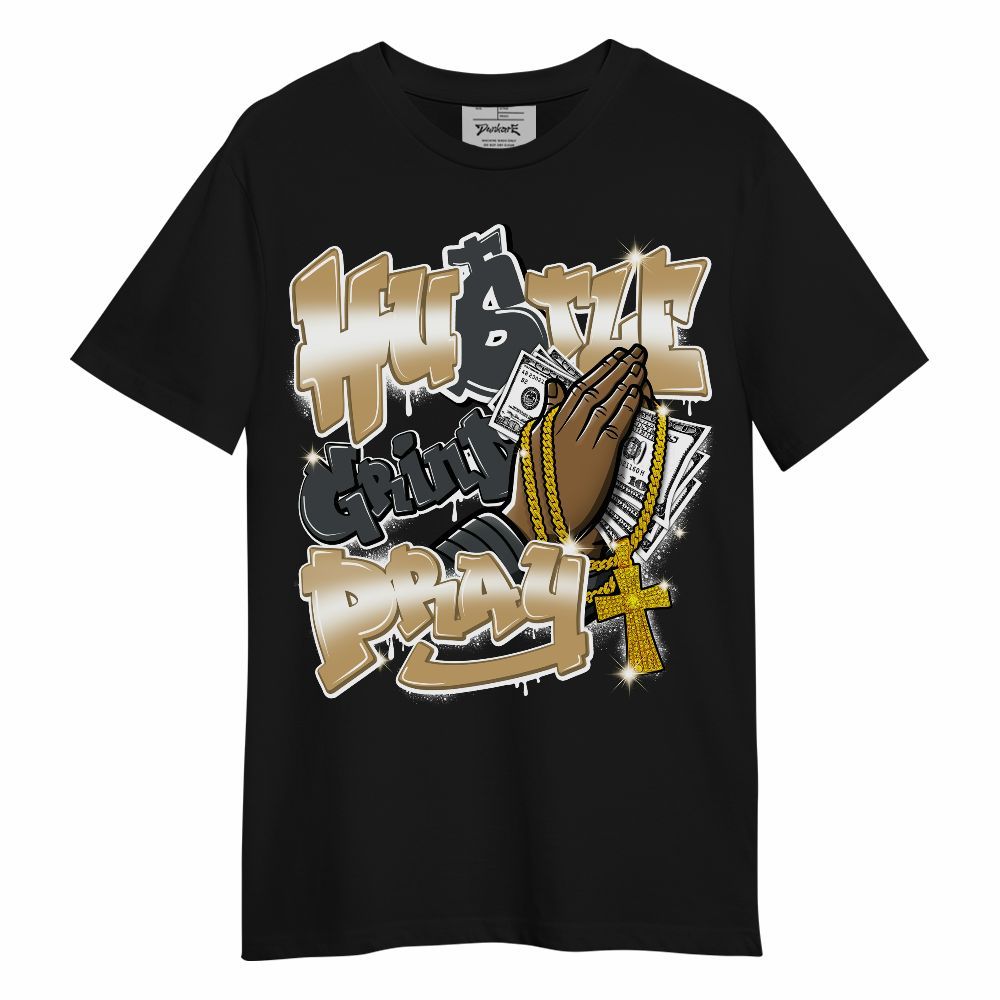 Shirt To Match Black LD 1000 - Hustle, Money Pray Streetwear Unisex Shirt
