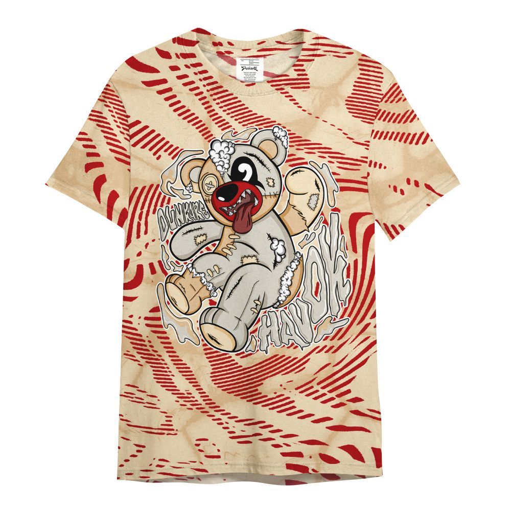 Dunkare Dunk Low Strawberry Waffle Shirt - Havok Bear All Over Print Unisex Shirt