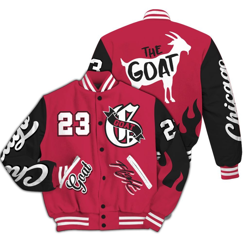 Varsity Jacket To Match Toro Bravo 4s - The G.O.A.T Streetwear All Over Print