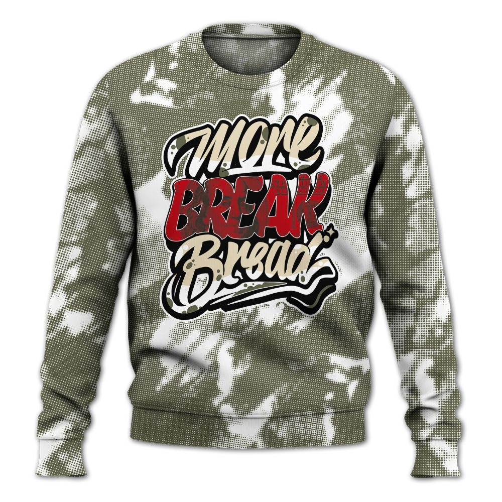 Sweatshirt To Match Low OG Medium Olive 1s - More Break Shirt Unisex Oufit All Over Print