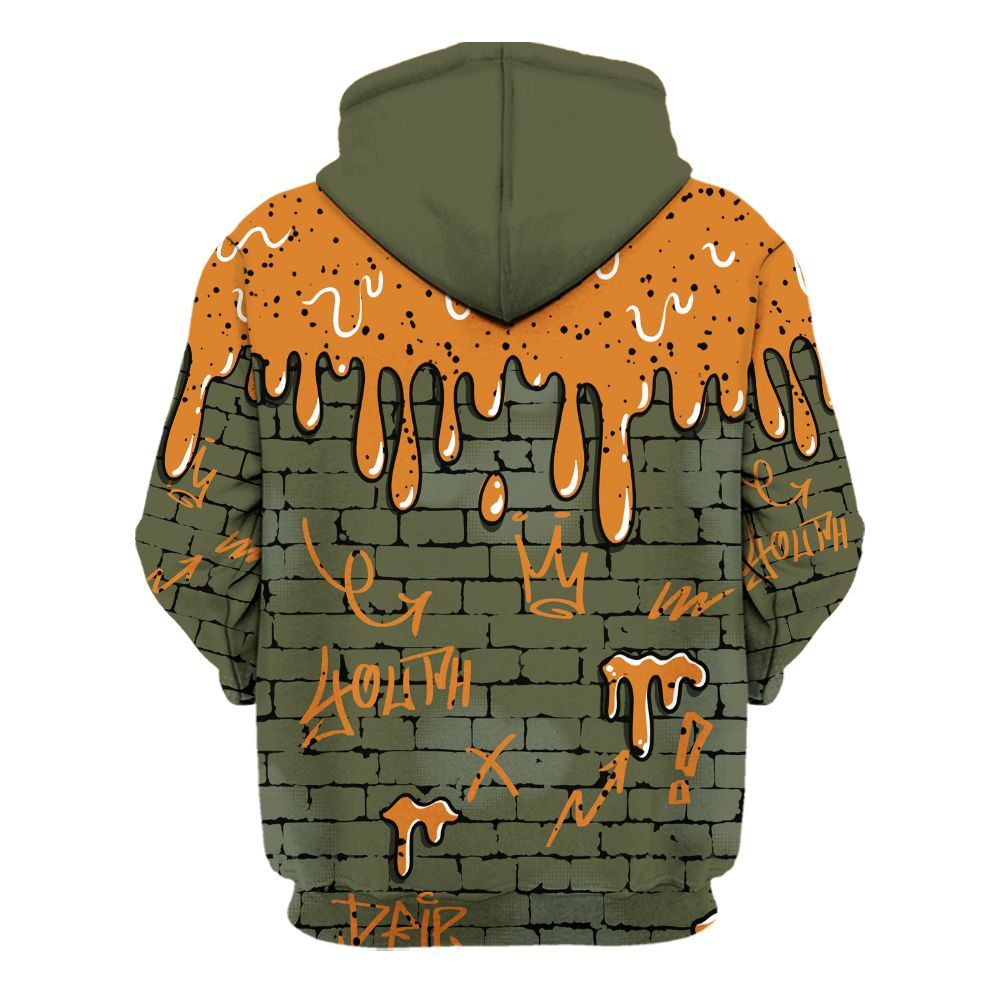 Hoodie To Match Olive 5s - Been Different Drippin Streetwear All Over Print