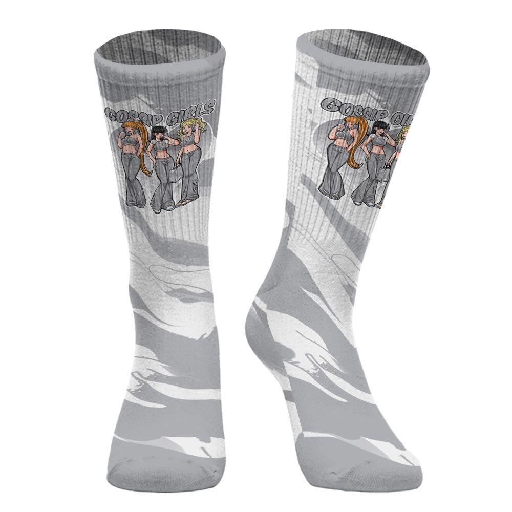 Sock To Match Low OG Wolf Grey 1s - Gossip'Girls Colored
