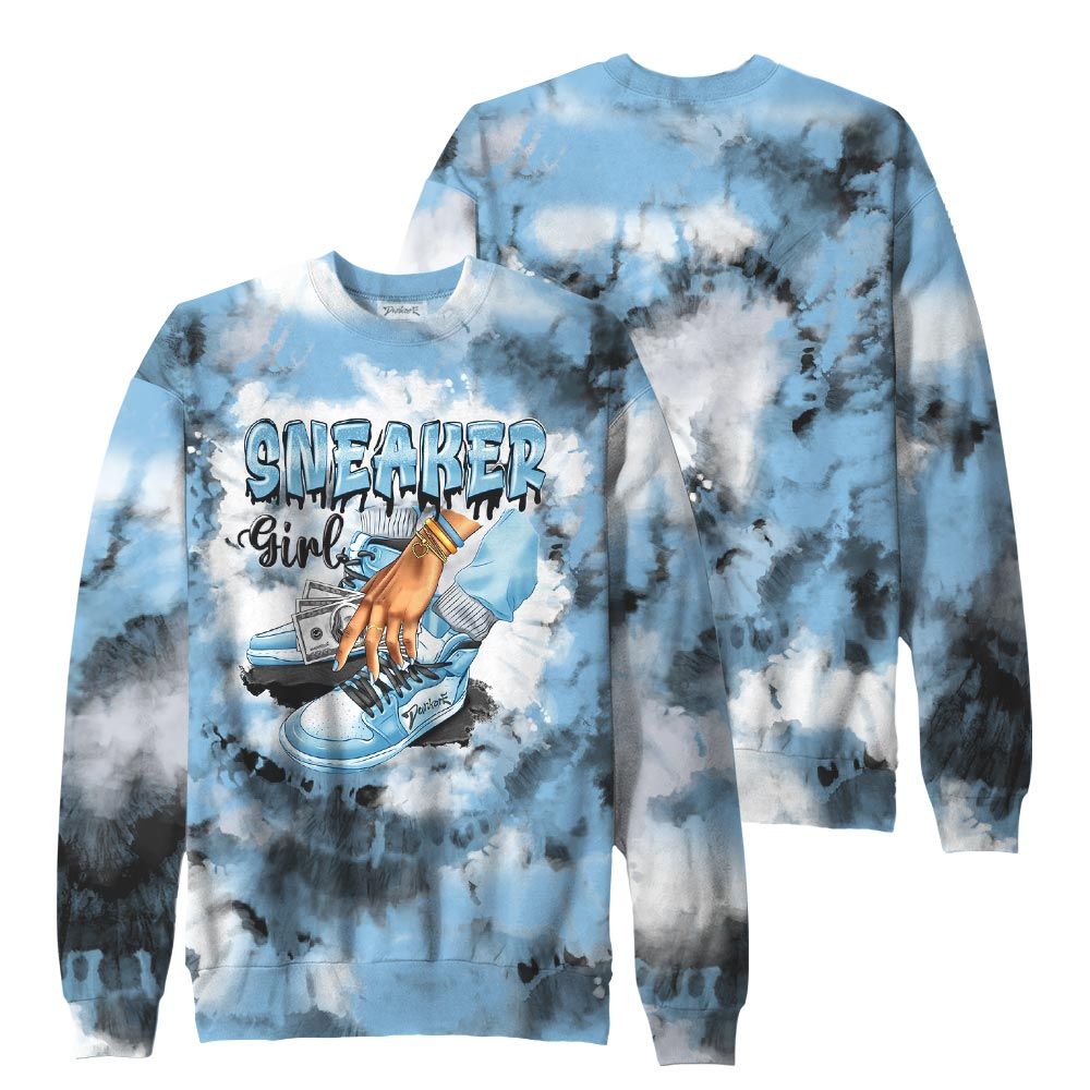 Sweatshirt To Match, Craft Paris 6s Sweatshirt, SNEAKER Girl Money Drip Tie Dye Sweatshirt Outfit 903 NCT