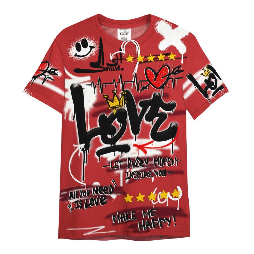 Shirt To Match Kobe 9 Elite Christmas - Happy Love Beats Graffiti Streetwear All Over Print