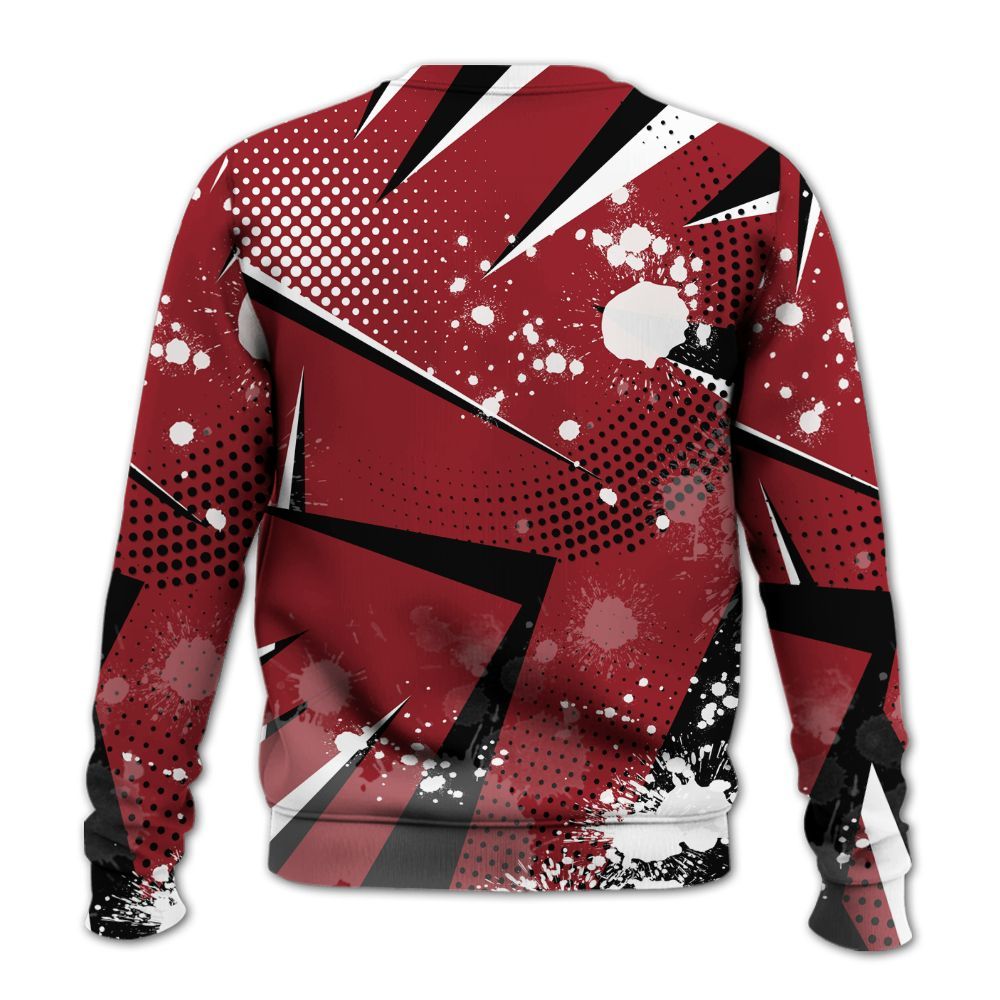 Sweatshirt To Match High Black Toe Reimagined 1s - Poly Trust No One Dripping All Over Print