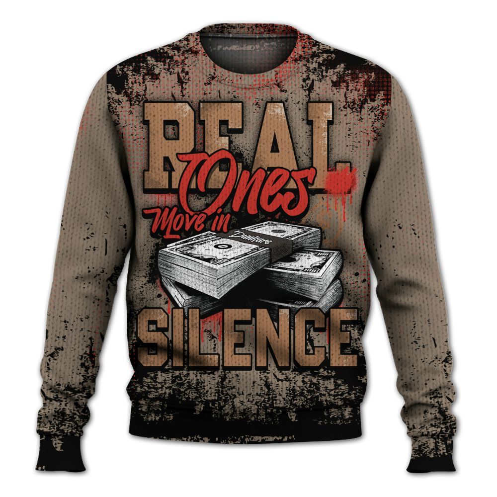 Knitted Sweater To Match Air Max Rocky Distressed - Move In Silence Money Street Retro