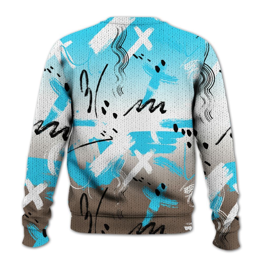 Knitted Sweater To Match Olive Concord 9s - Money Hustle Grind Pray