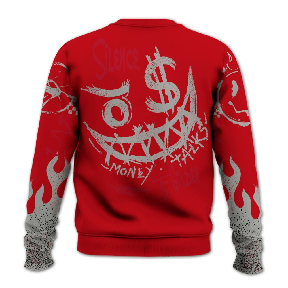 Sweatshirt To Match Air Griffey Max Gray Reds 1s - Mouth Burning Street Style All Over Print