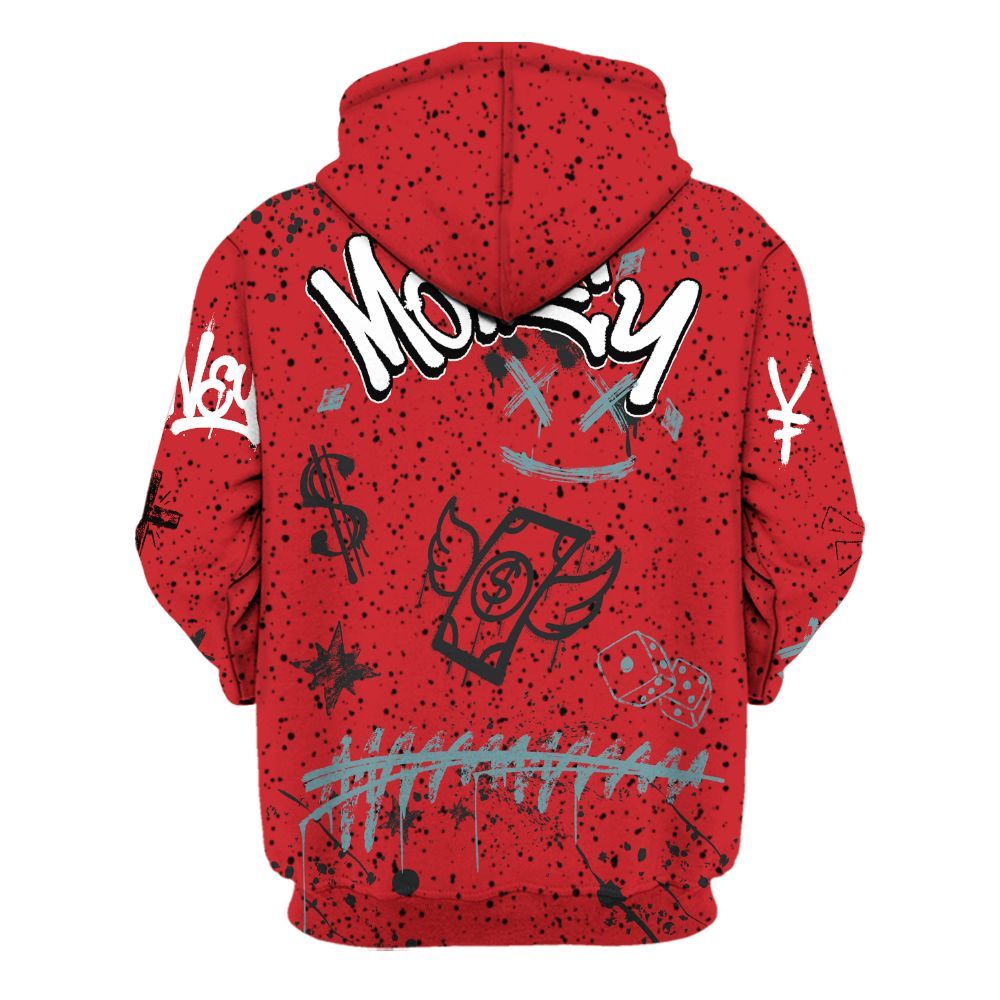 Hoodie To Match Retro Halloween 5s - Everybody Paid In Full Crayon All Over Print