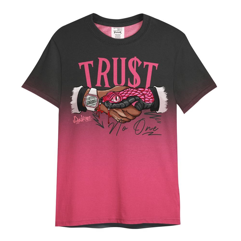 Shirt To Match A'One Hyper Pink - Snake Trust No One Drip All Over Print