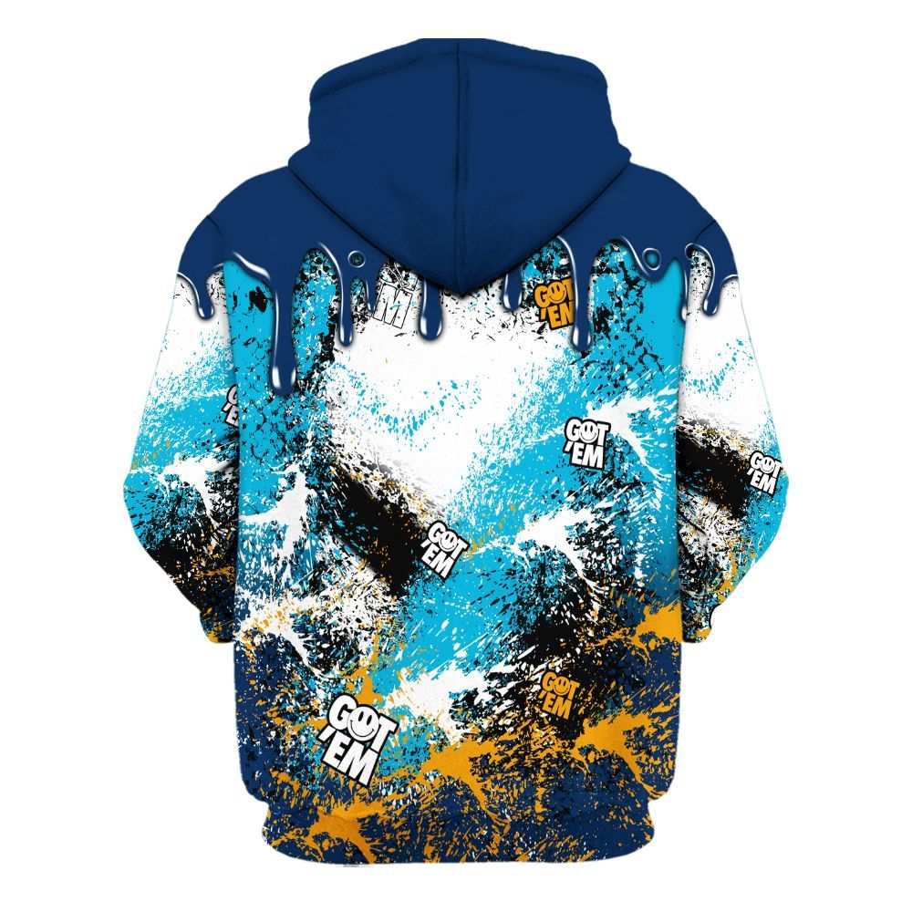 Hoodie To Match Dunk Low GS Electric Algae - Dripping 23 Drip All Over Print