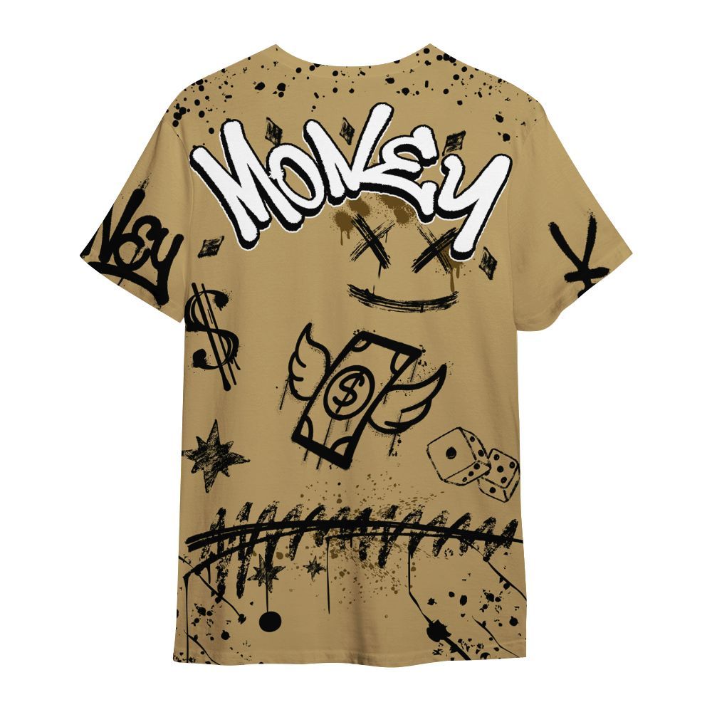 Shirt To Match High OG Black Metallic Gold 1s - Everybody Paid In Full Crayon All Over Print