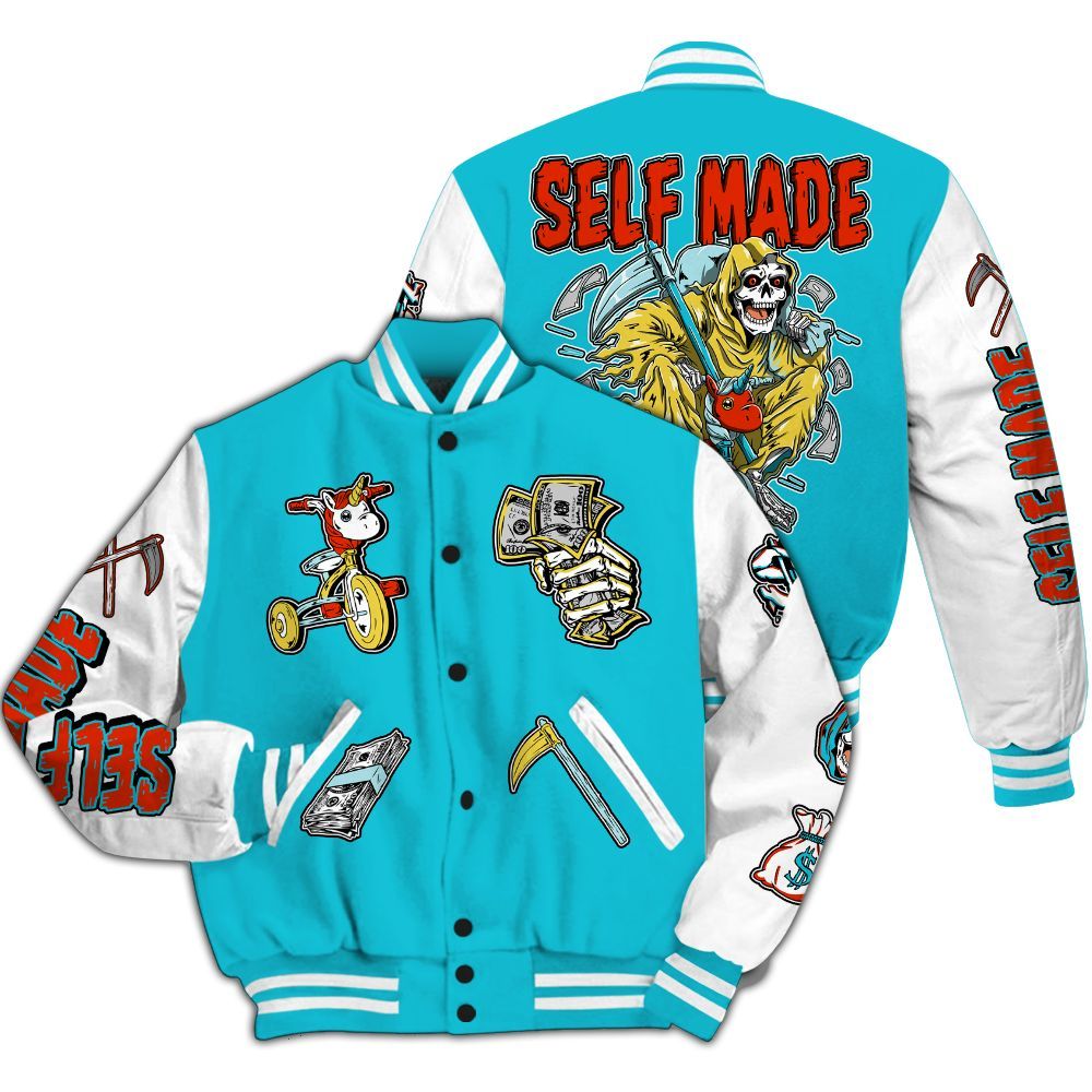 Varsity Jacket To Match Dunk Low KD 17 N7 - Self Make Skeleton All Over Print