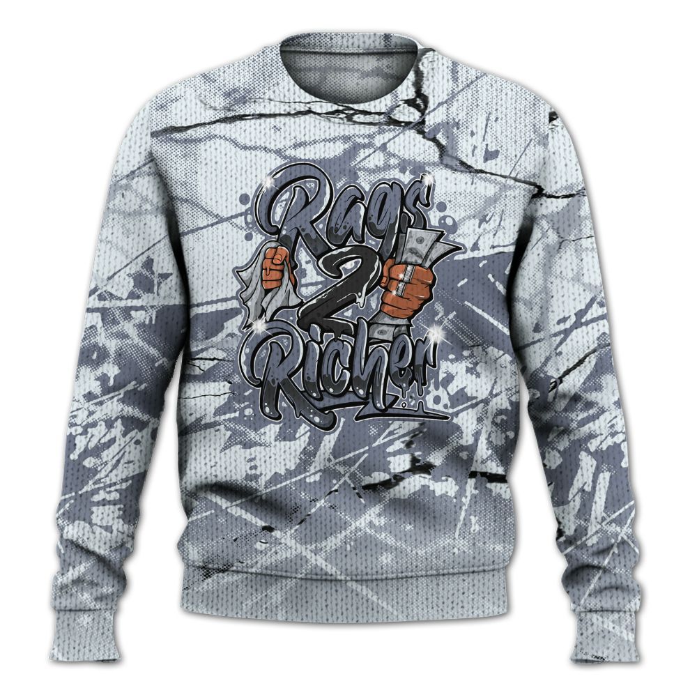 Knitted Sweater To Match Air Foamposite Jin Kazama - Rag 2 Rich Graphic