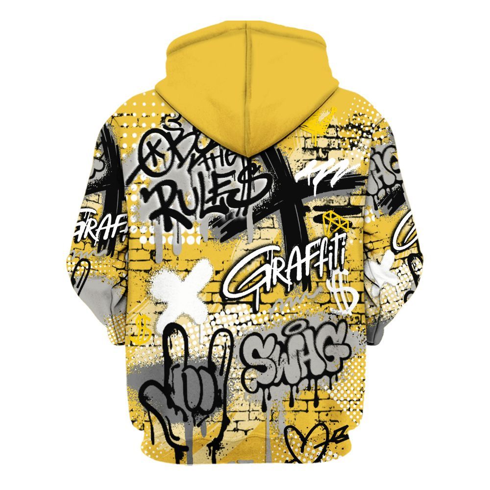 Hoodie To Match Low Yellow Python 11s - True It Real Graffiti Streetwear All Over Print